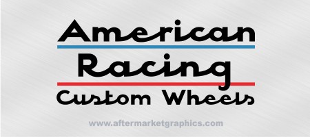 American Racing Custom Wheels Decals - Pair (2 pieces)